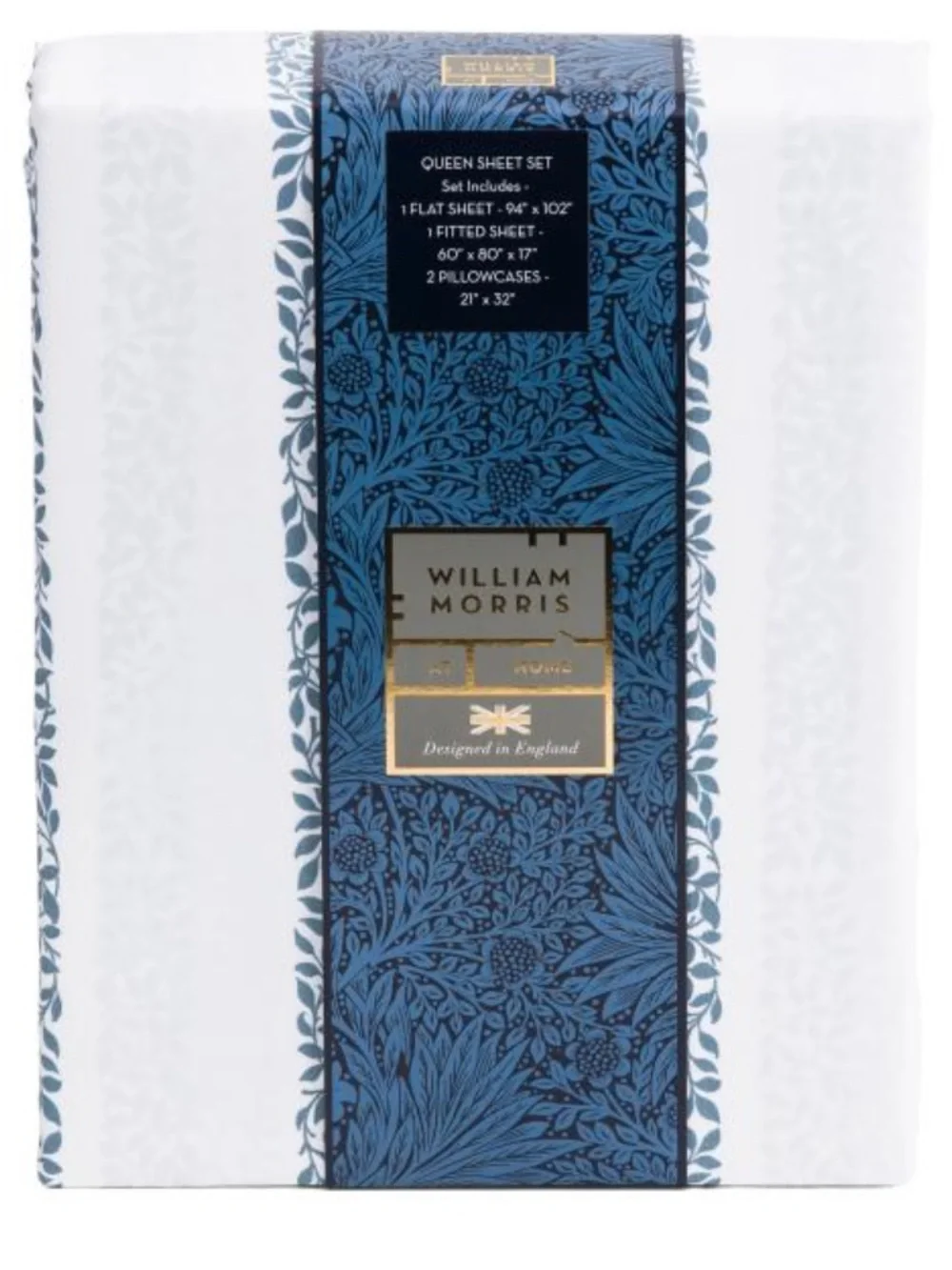 William Morris Sheet Set - Elegant White Bedding